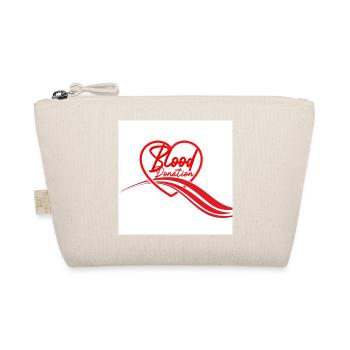 Blood Donation Heart Logo - Organic Pouch - nature - Front