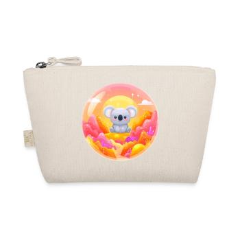 Koala in Neon Wonderland - Organic Pouch - nature - Front
