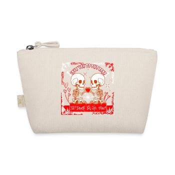 Mignonne Valentin squelette - T’aime jusqu’à l’Os Tee - Trousse biologique - nature - Devant