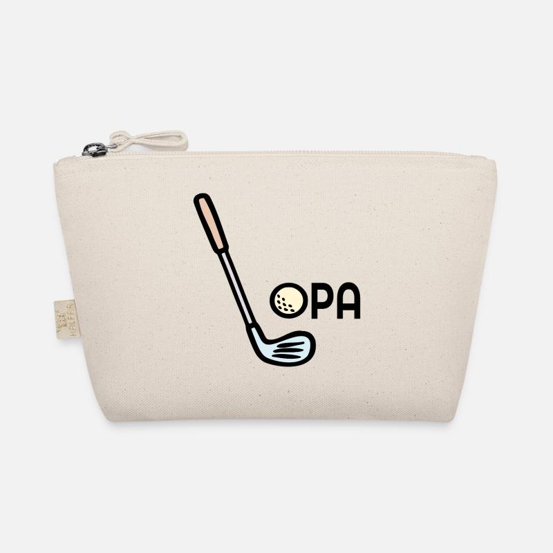 Golf Opa Golfschläger - Bio-Täschchen - Natur