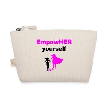 EMPOHER YOURSELF PINK EMPOWERMENT SUPERHEROINE - Organic Pouch - nature - Front