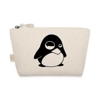 Grumpy Tux – Funny Linux Penguin for Nerds - Organic Pouch - nature - Front