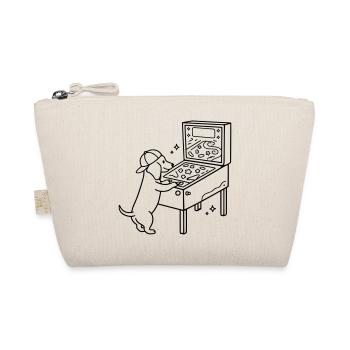 Pinball Pinball Dachshund Dog Kids - Organic Pouch - nature - Front