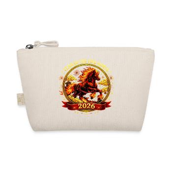 Vintage Chinese Zodiac Horse Shirt 2026 - Organic Pouch - nature - Front
