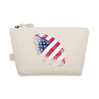 Art patriotique américain de football drapeau Rugby - Trousse biologique - nature - Devant