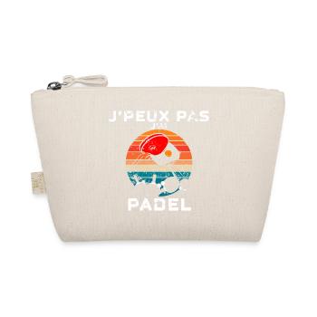 Ich kann nicht, ich habe Padel Vintage Soleil - Bio-Täschchen - Natur - Vorne