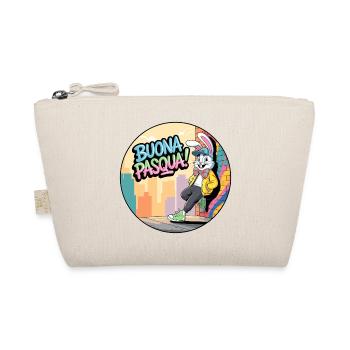 Happy Easter Street Bunny - Organic Pouch - nature - Front