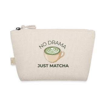 Pas de drame Juste du matcha – motif calme de la coupe de matcha - Trousse biologique - nature - Devant