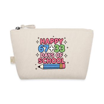 Happy 100 Days School Mathematik-Gleichung - Bio-Täschchen - Natur - Vorne