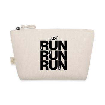 JUST RUN RUN RUN – GO! - Organic Pouch - nature - Front