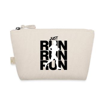 JUST RUN RUN RUN, JOGGING RUNNING RUNNING INTENT FIT - Organic Pouch - nature - Front