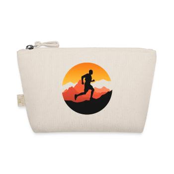 Laufen – Symbol der Freiheit – Trail-Logo - Bio-Täschchen - Natur - Vorne