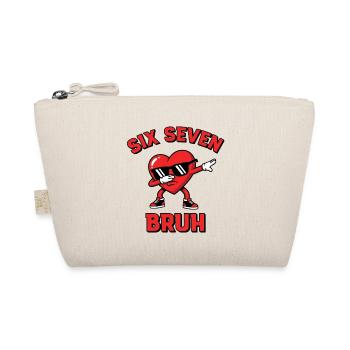 Six Seven Bruh – Funny Meme Saying - Organic Pouch - nature - Front