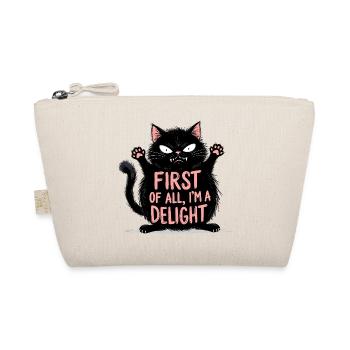 First of All I'm a Delight  - Organic Pouch - nature - Front