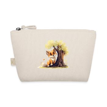 Forest fox on the golden tree - Organic Pouch - nature - Front