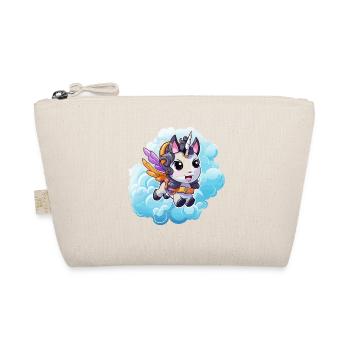 Kleines Einhorn-Pony Wolkenflug - Bio-Täschchen - Natur - Vorne