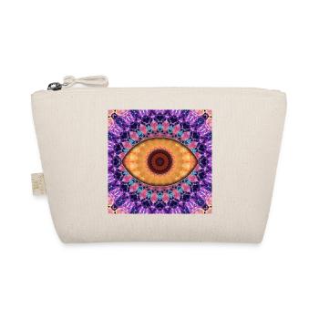 Kaleidoscopic eye mandala - Organic Pouch - nature - Front