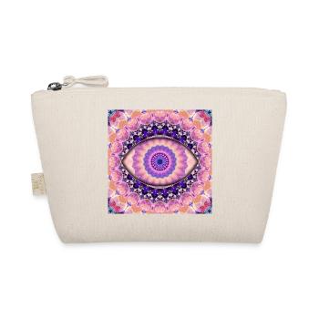 Kaleidoskopisches Augenmandala - Bio-Täschchen - Natur - Vorne