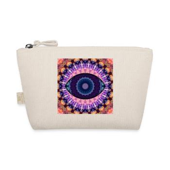 Kaleidoscopic eye mandala - Organic Pouch - nature - Front
