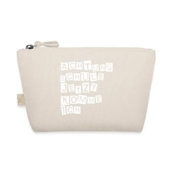 Attention school, here I come - Organic Pouch - nature - Front