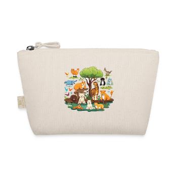 Animal Forest Safari Collage - Organic Pouch - nature - Front