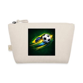 Brazil Flag Football Swing - Organic Pouch - nature - Front
