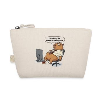 Energy-saving Capybara beaver at the workplace - Organic Pouch - nature - Front