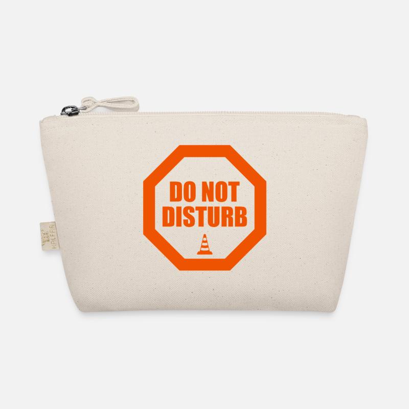 Do Not Disturb Warning Stop Sign Statement Organic Pouch