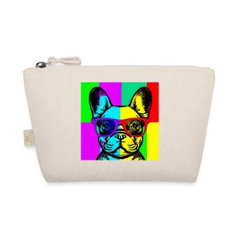 Pop Art Pup  - Organic Pouch - nature - Front