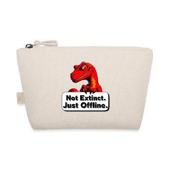 Not Extinct Just Offline Dino - Organic Pouch - nature - Front