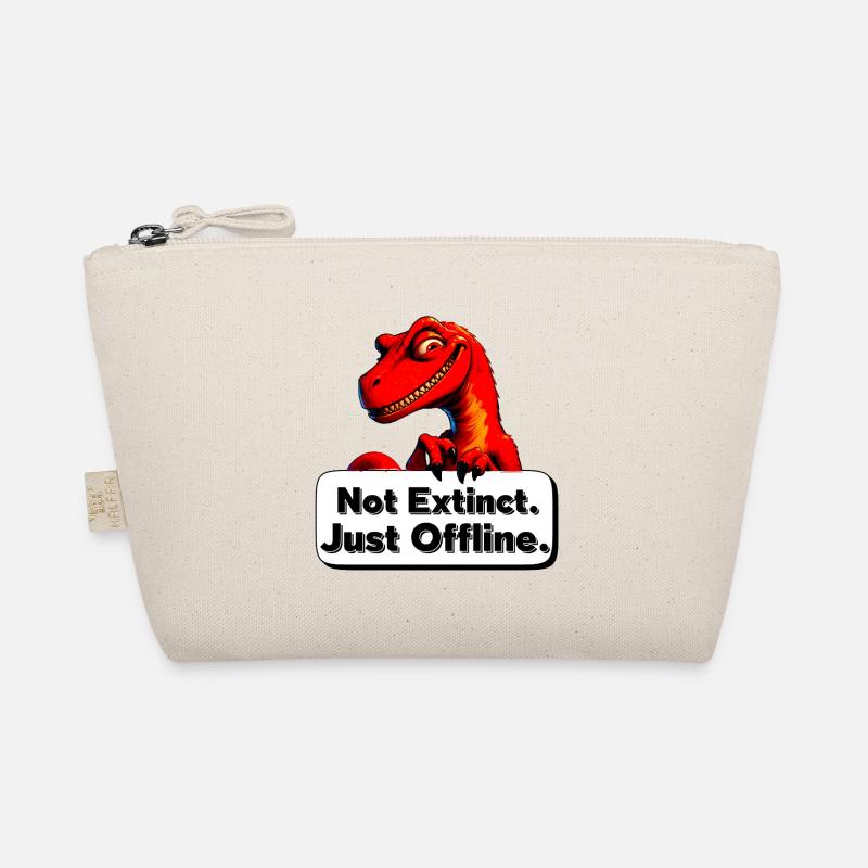 Not Extinct Just Offline Dino Organic Pouch