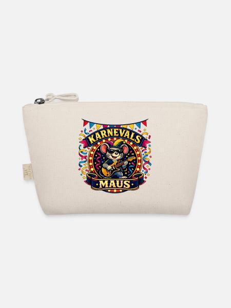 Carnival Mouse Skirt Cologne Alaaf Gift - Organic Pouch - nature - Front