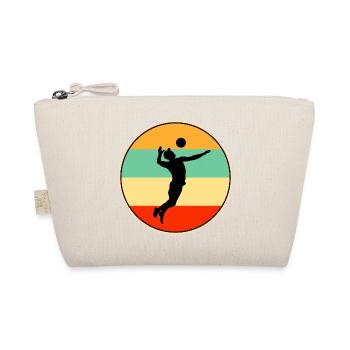 Joueur de volleyball Retro Sunset Vintage Silhouette - Trousse biologique - nature - Devant