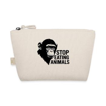 Arrêtez de manger des animaux – Conception du chimpanzé - Trousse biologique - nature - Devant
