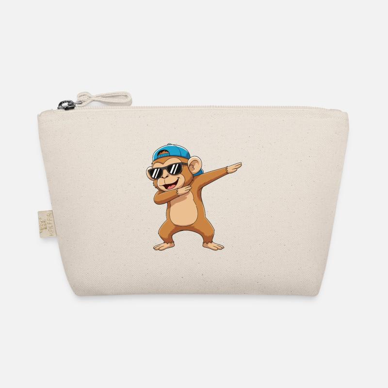 Cool Dabbing Monkey Sunglasses Cartoon Art Organic Pouch