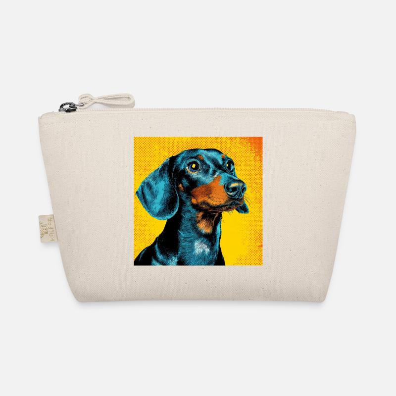 Pop Art Dachshund  Organic Pouch