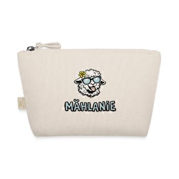 Mählanie Lustiges Schaf Doodle Name Melanie - Bio-Täschchen - Natur - Vorne