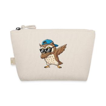 Cool Dabbing Owl Sonnenbrillen-Cartoon-Kunst - Bio-Täschchen - Natur - Vorne