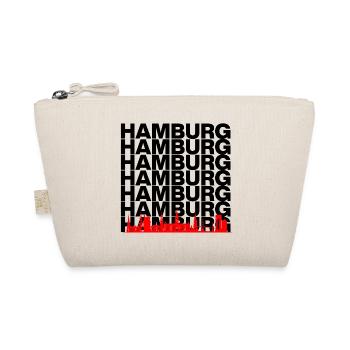 HAMBURG SKYLINE, HAMBURGLIEBE HAFENPANORAMA - Bio-Täschchen - Natur - Vorne