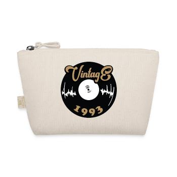 Vintage 1993 Vinyl Design - Organic Pouch - nature - Front