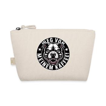 Weg von meinem Kaffee zorniger Hund - Bio-Täschchen - Natur - Vorne
