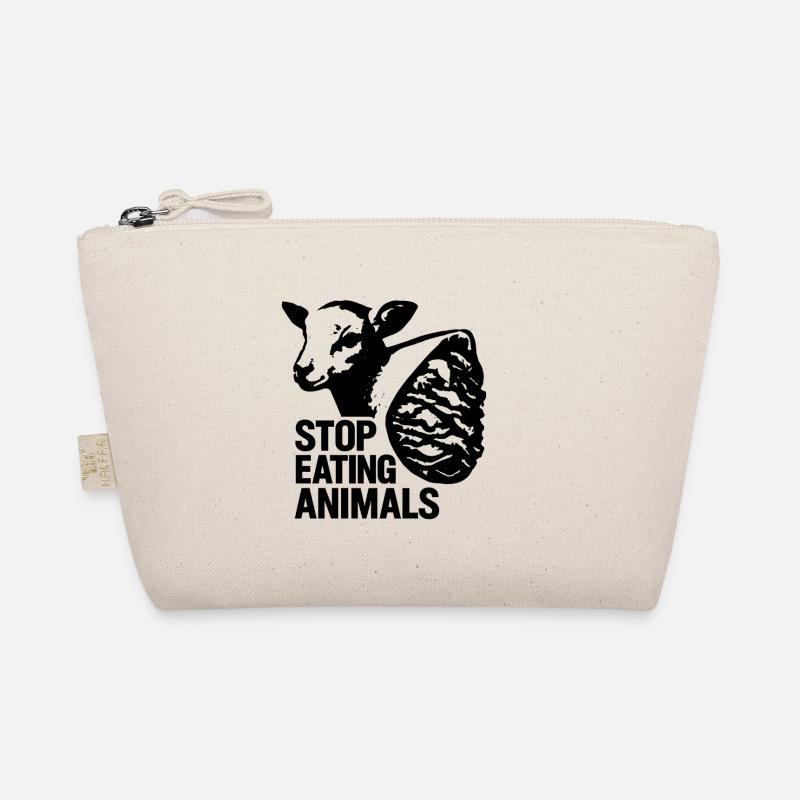 Stop Eating Animals – Tierrechte - Bio-Täschchen - Natur