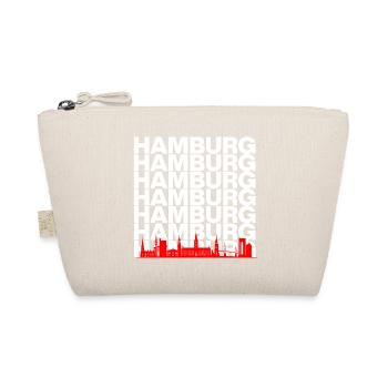 HAMBURG SKYLINE SILHOUETTE! - Bio-Täschchen - Natur - Vorne