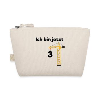 T-shirt pour les enfants du 3e anniversaire – Motif grue de chantier - Trousse biologique - nature - Devant