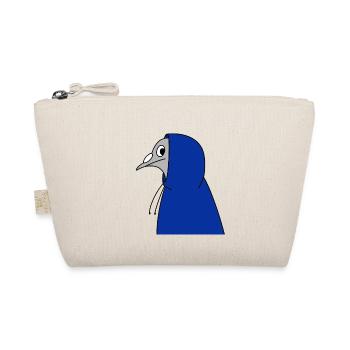 Pigeon in a Hoodie – Urban Minimal Illustration - Organic Pouch - nature - Front