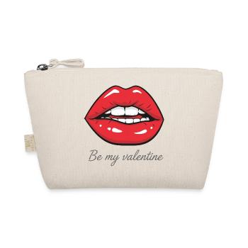 Be my Valentine – Sexy Red Lips Design - Trousse biologique - nature - Devant