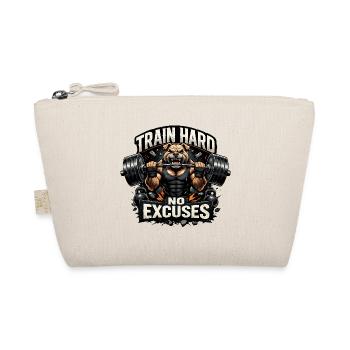 Train Hard No Excuses - Organic Pouch - nature - Front