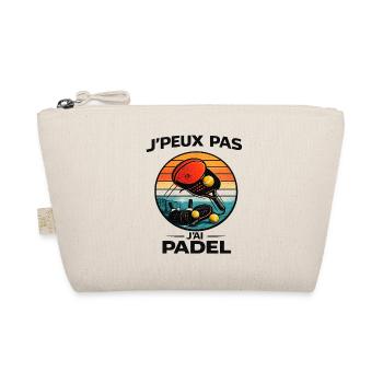 I can't I have retro padel - Organic Pouch - nature - Front