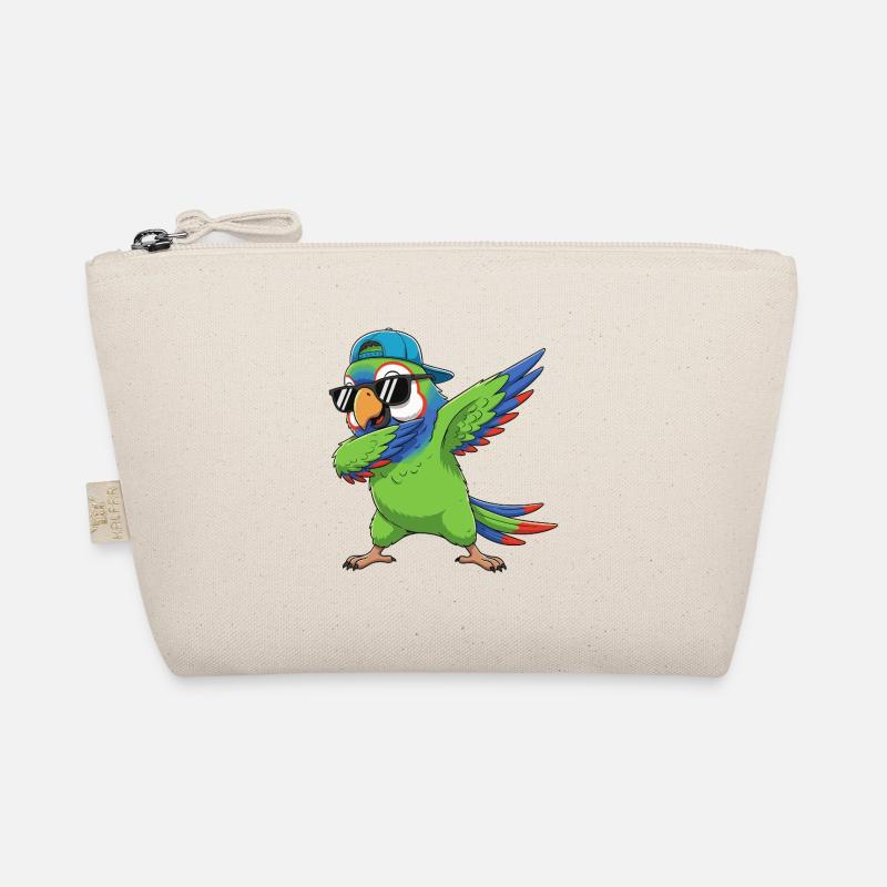 Cool Dabbing Parrot Sunglasses Cartoon Art Organic Pouch