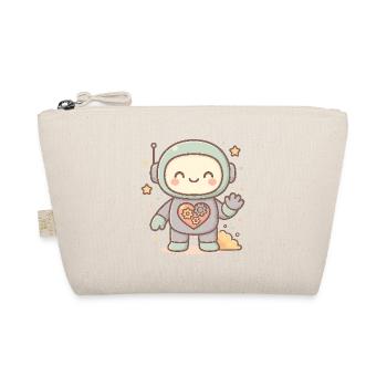 Robot kawaii au cœur mécanique - Trousse biologique - nature - Devant